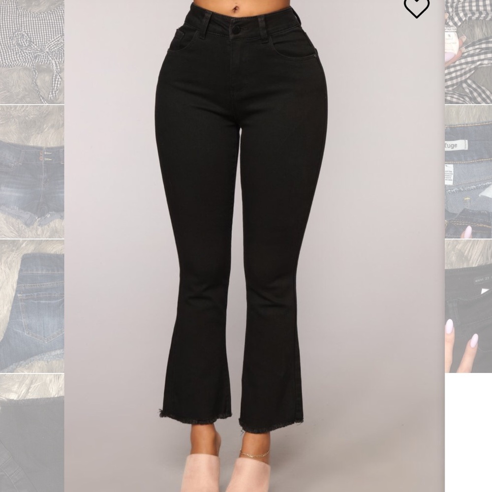 Everywhere Black Flare Jeans